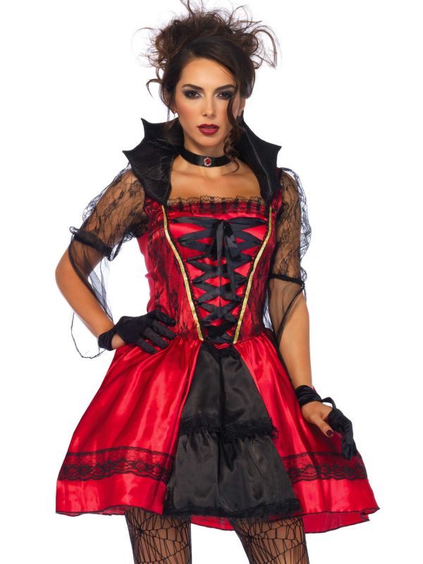 onderwerp restaurant Klas Gothic vampier kostuum dames | Carnavalskleding.nl