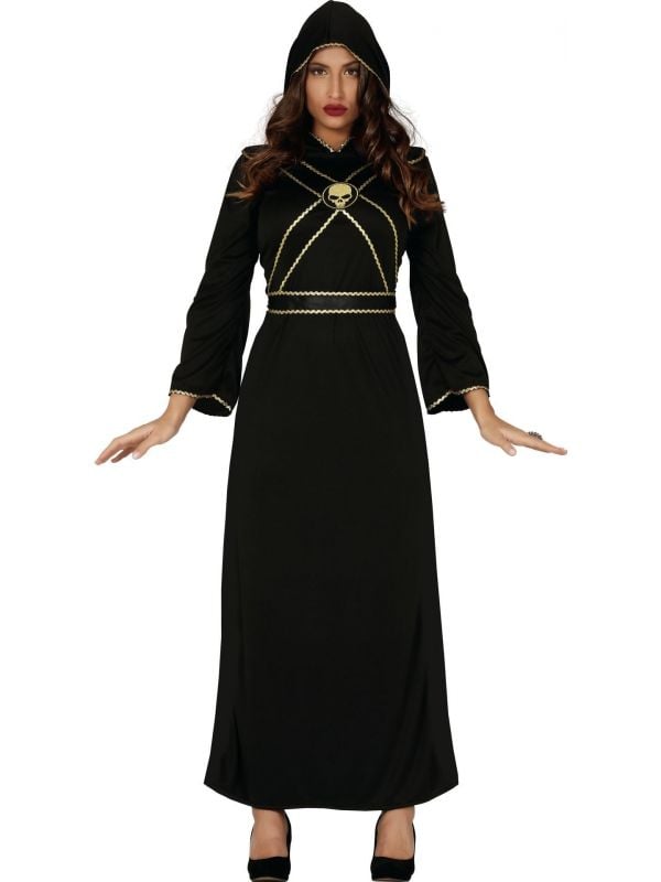 Speciaal Bounty Storing Gotische Halloween jurk zwart | Carnavalskleding.nl