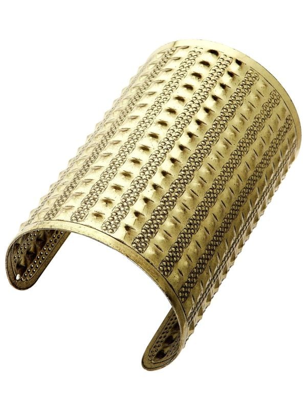 Gouden armband vierkante studs