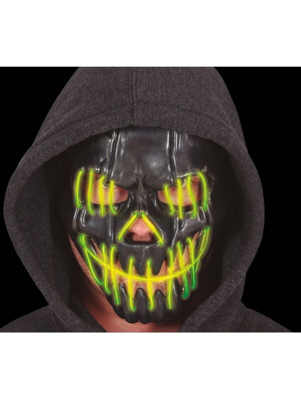 Griezelig Halloween lichtmasker