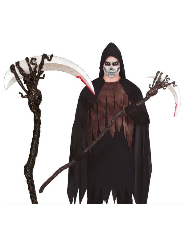 Griezelige grim reaper zeis