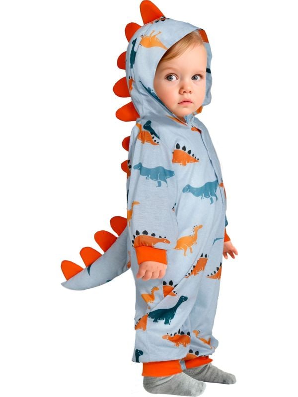 Grijze Dino Onesie Pyjama Baby's