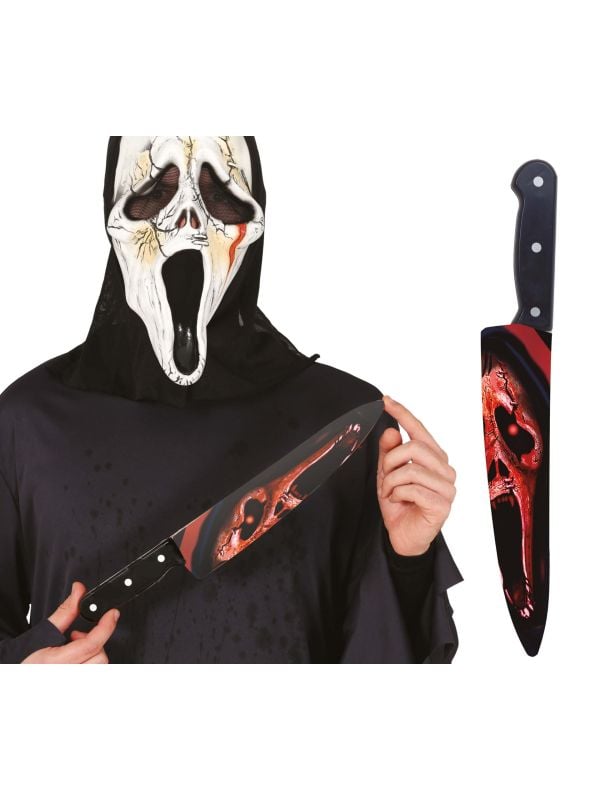 Grim reaper mes rood 37cm