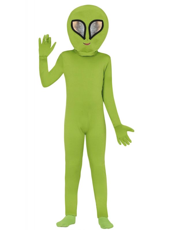 Groen alien kostuum kinderen
