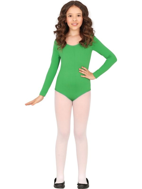 Groen Lange Mouwen Leotard kind