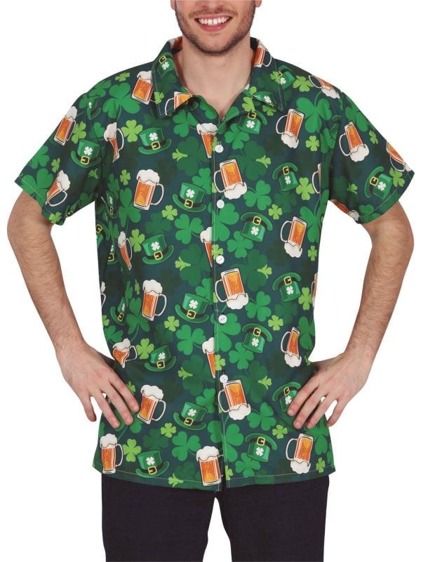 Groen St. Patrick's Shirt Heren