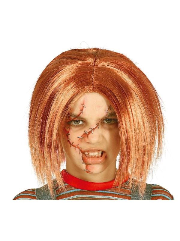 Halloween chucky pruik kind