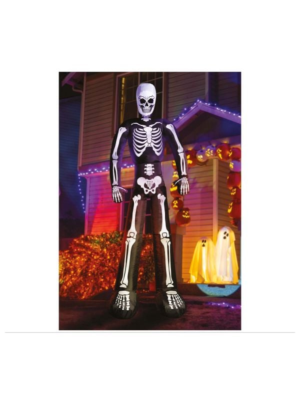 Halloween grote opblaasbaar skelet 200cm