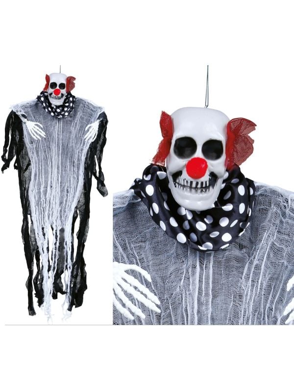 Halloween killer clown skelet hanger