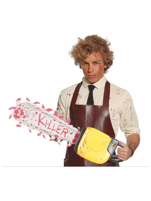 Halloween killer kettingzaag plastic