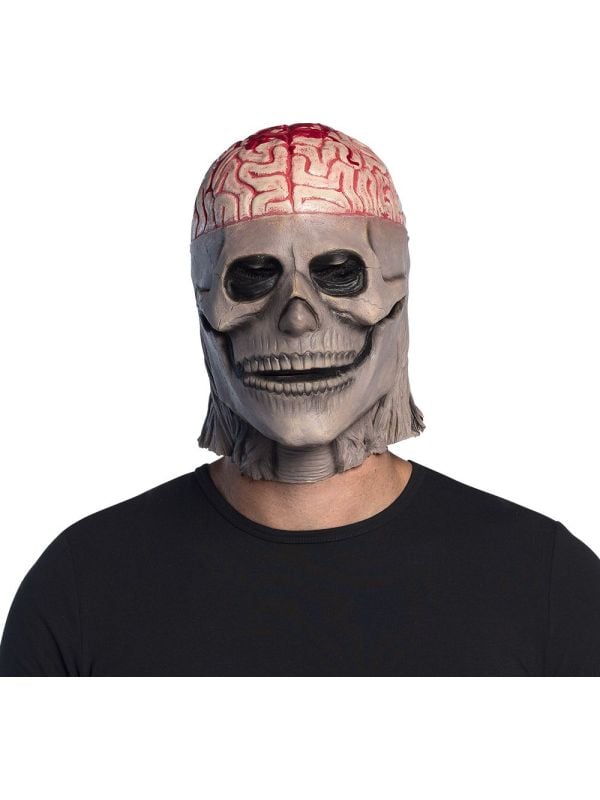 Halloween Latex Brain Skull Hoofdmasker