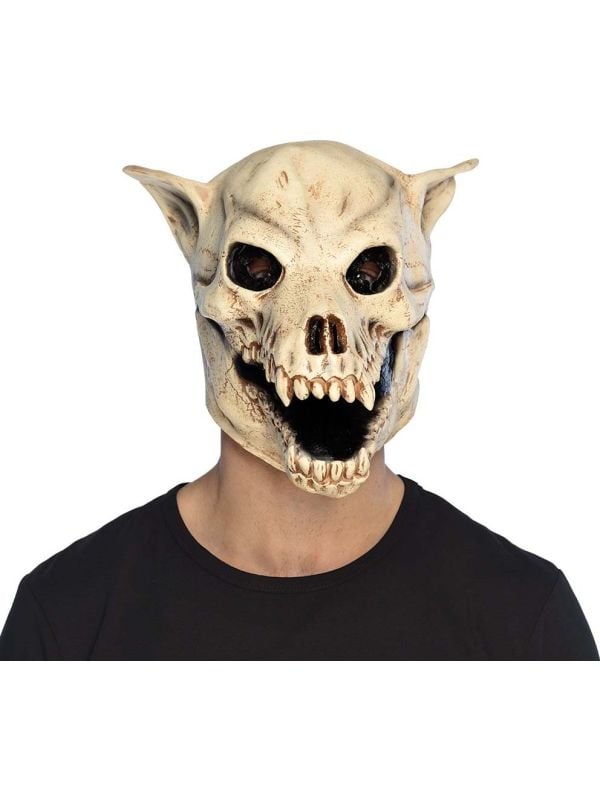 Halloween Latex Hondenschedel Hoofdmasker