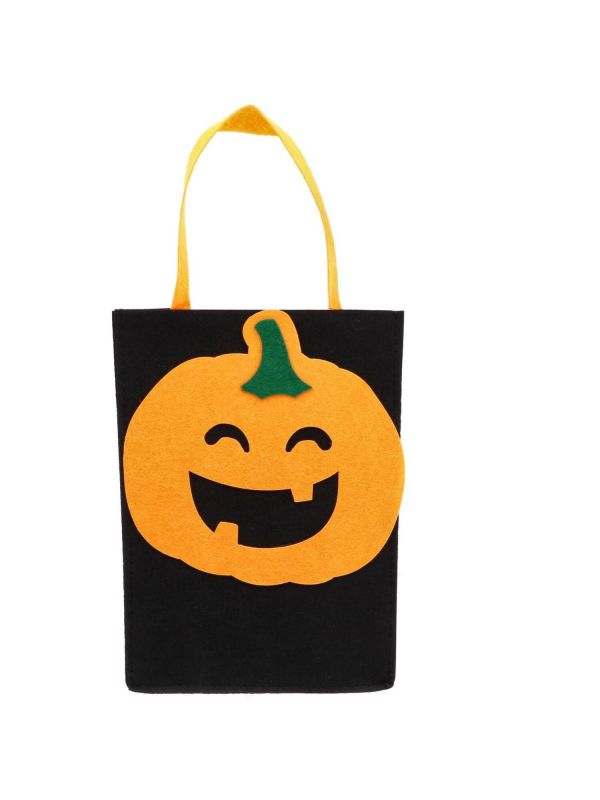 Halloween pompoen snoeptas 27x20x10 cm vilt