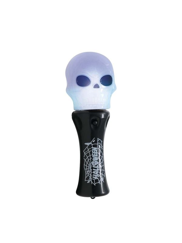 Halloween schedel zaklamp14cm