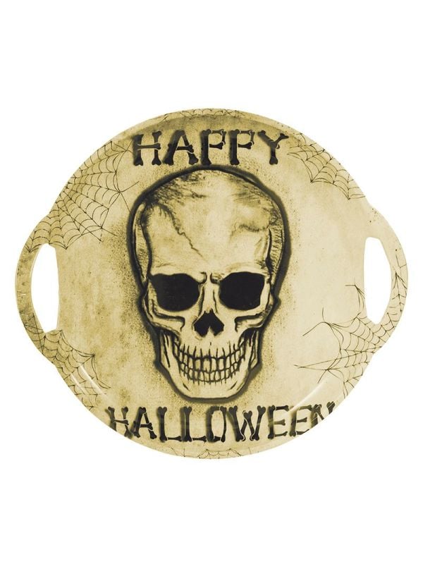 Halloween skull dienblad met handvaten