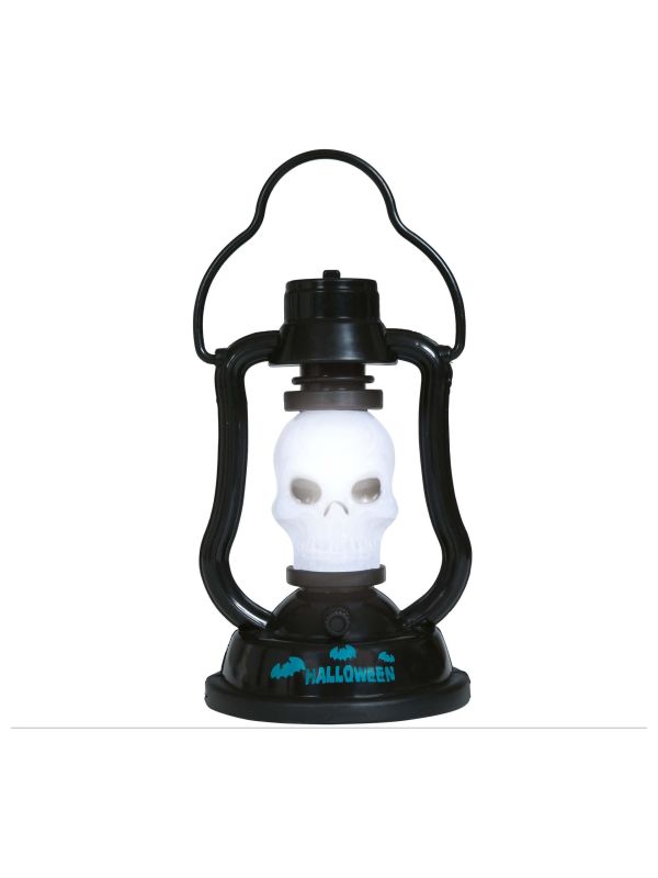 Halloween skull lantaarn met licht en geluid