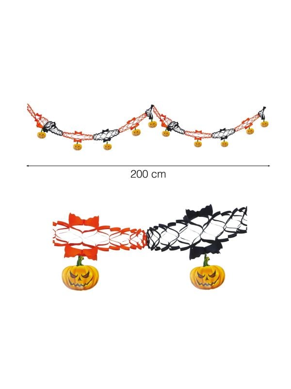 Halloween slinger met pompoenen