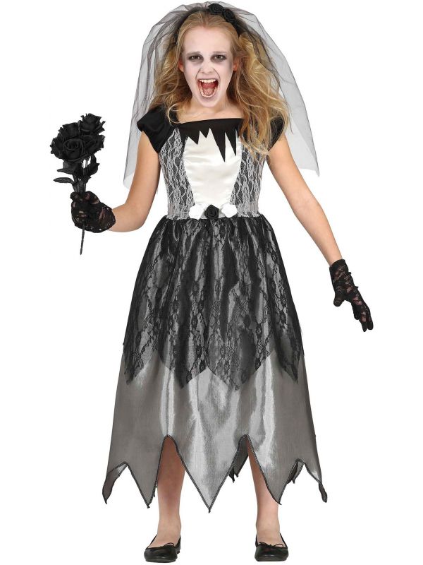 bevroren Schepsel meester Halloween spook bruidsjurk meisje