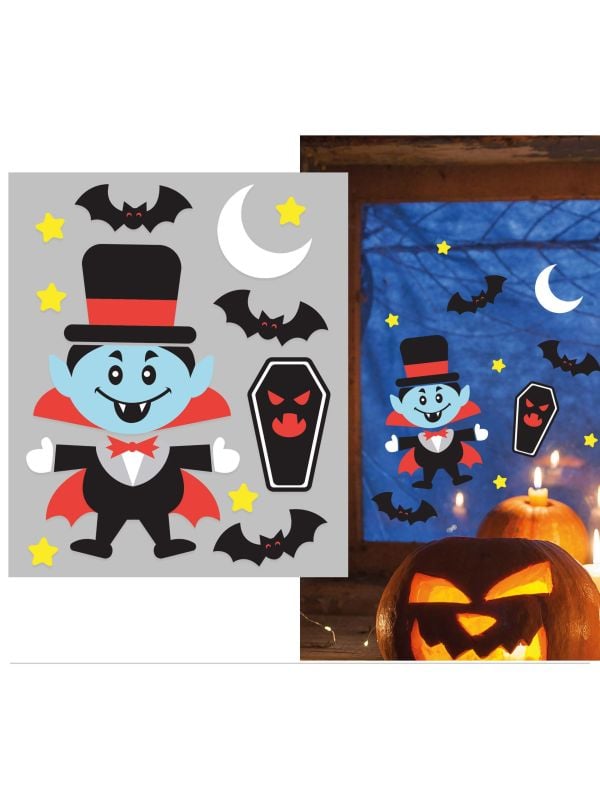 Halloween vampier gel raamstickers