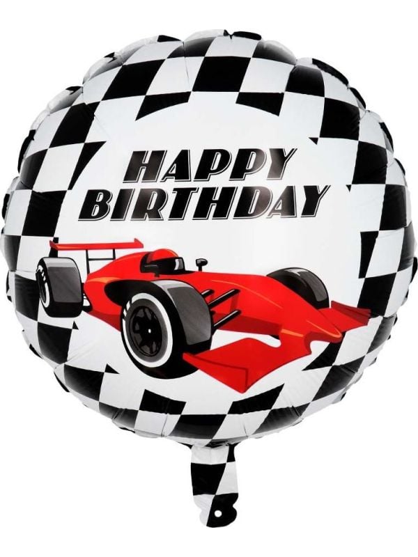 Happy Birthday' Formule 1 Folieballonnen 45cm