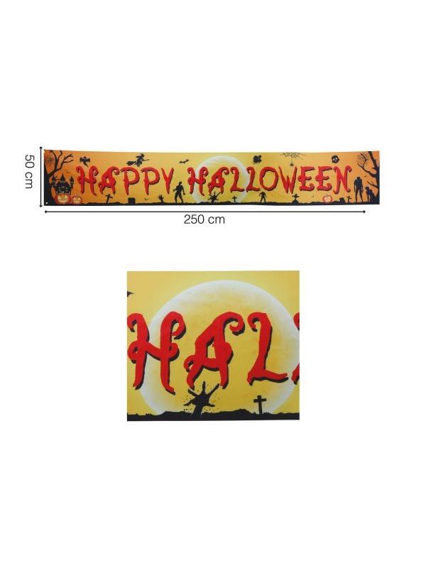 Happy Halloween banner oranje