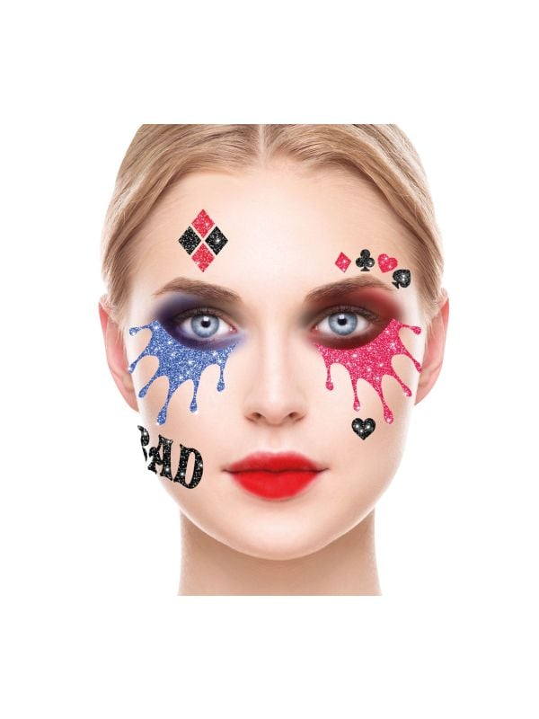 Harley quinn glittermasker