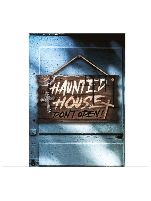 Haunted house wandbord