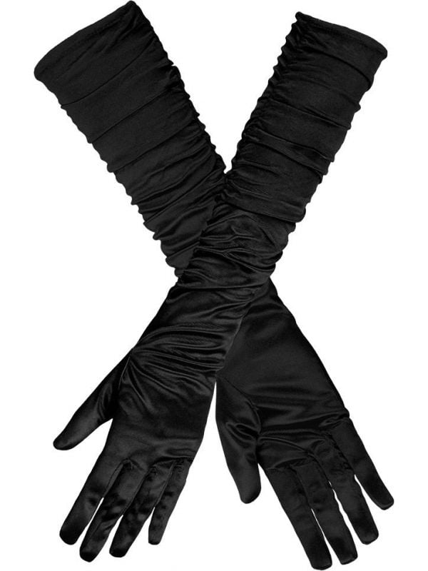 Grappig Heup Betrokken Hollywood lange handschoenen zwart