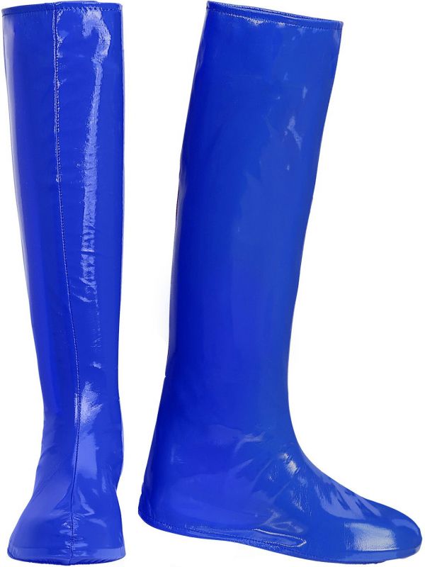 oppakken stoomboot bevroren Lange blauwe laarzen 60s en 70s vrouwen | Carnavalskleding.nl