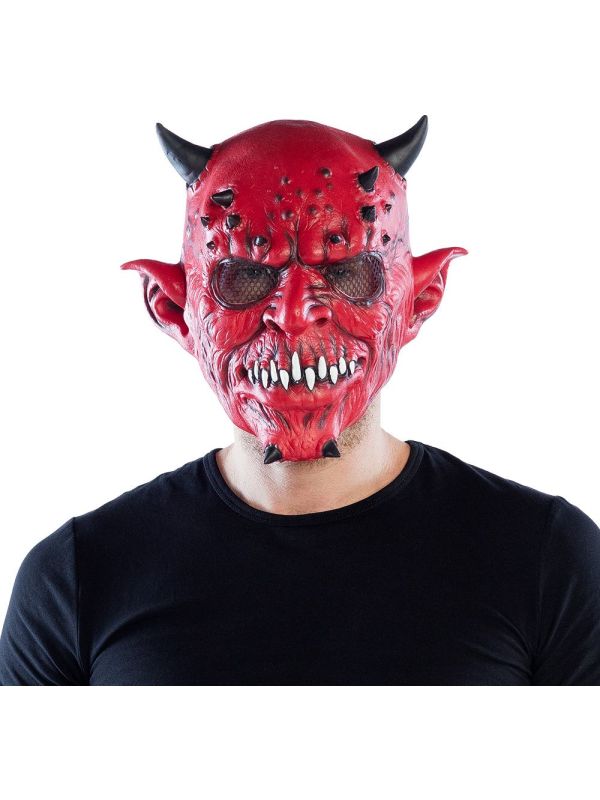 Latex Hoofdmasker Creepy Devil Halloween