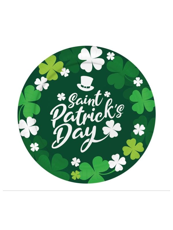 Lucky patricksday wegwerp bordjes