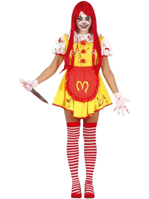 Mac donalds killerclown jurkje vrouw