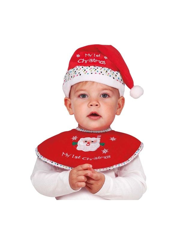 Mijn eerste kerst baby set rood