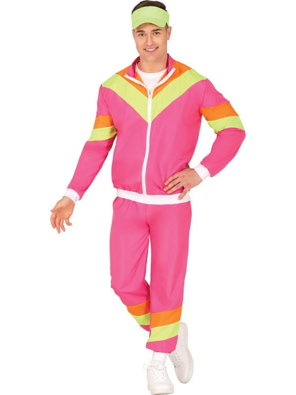 Neon Tracksuit Volwassenen 80's 90's heren