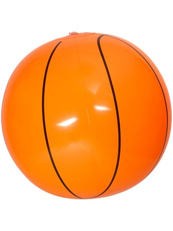 verloving Snor Ik zie je morgen Opblaasbare oranje basketbal | Carnavalskleding.nl