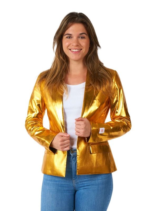 Opposuits Dames Blazer Groovy Goud