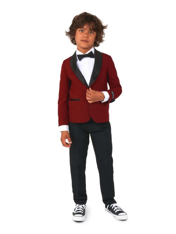 Opposuits Jongens Tuxedo Bordeaux Rood