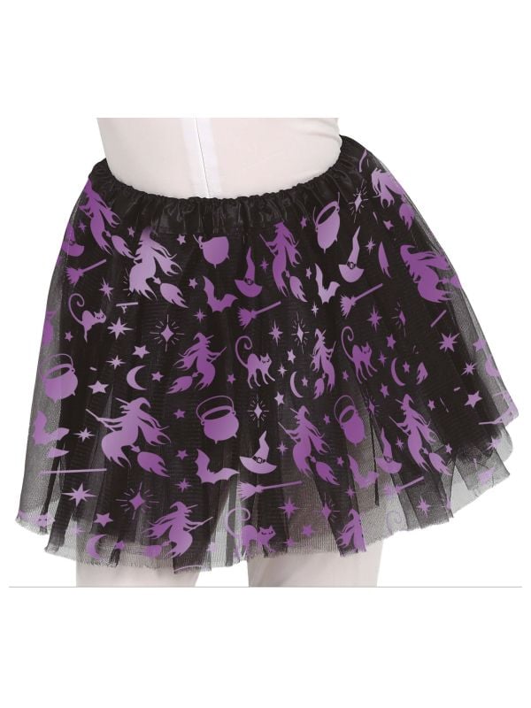 Paarse tutu Halloween kinderen