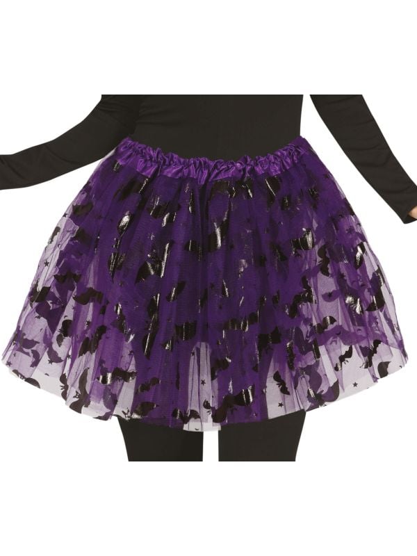 Paarse vleermuis tutu dames Halloween