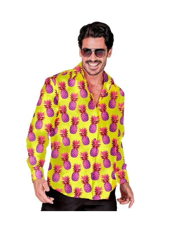 Pineapple neon blouse heren