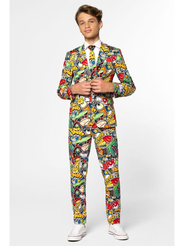 Pop-Art banana Opposuits kostuum tieners