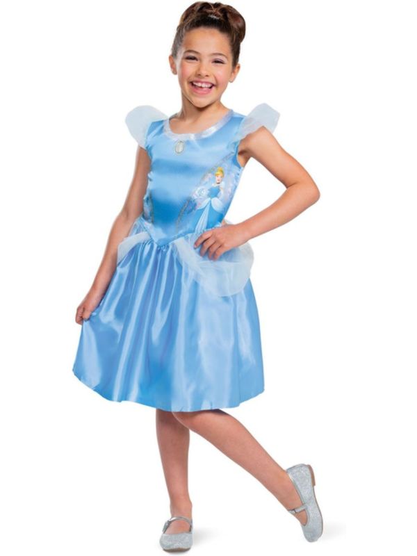 Prinses Cinderella Meisjes Kostuum Blauw