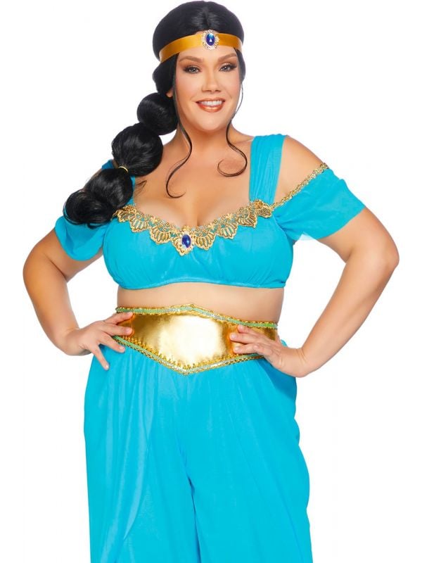 bovenstaand Clancy komen Prinses Jasmine Aladdin kostuum plussize | Carnavalskleding.nl
