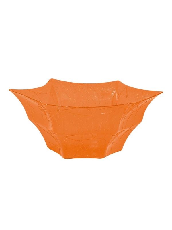 Pumpkin oranje glitter schaal plastic