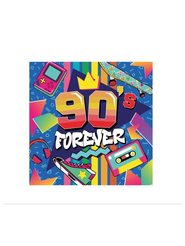 Retro 90s forever servetten