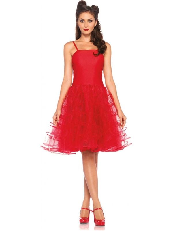 merk op waarom niet steen Rockabilly petticoat jurk | Carnavalskleding.nl