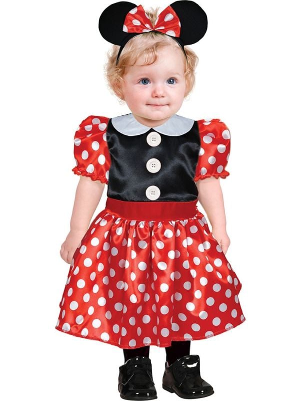 Rode en Zwarte Minnie Mouse Jurk