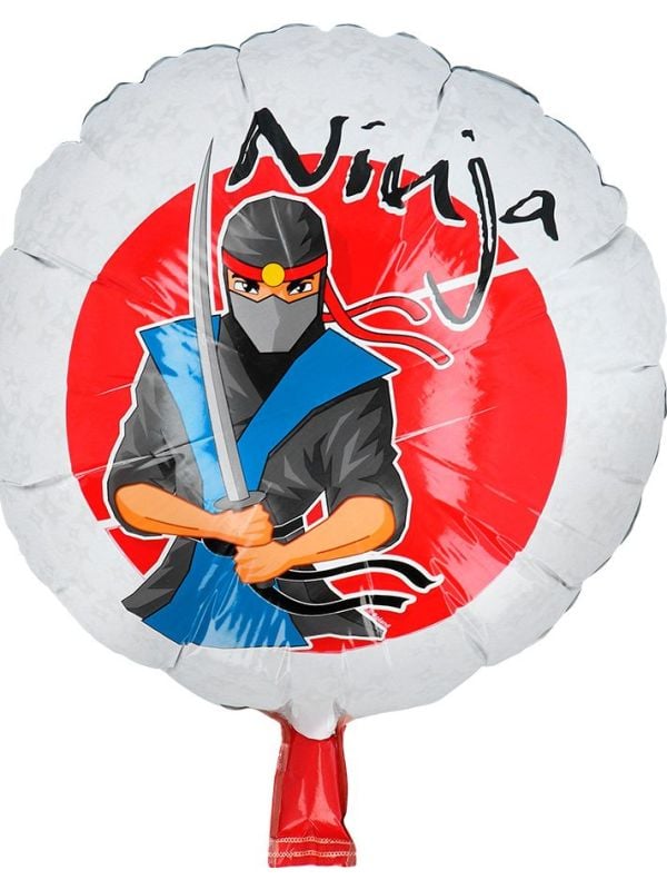 Ronde Ninja Folieballon 45cm