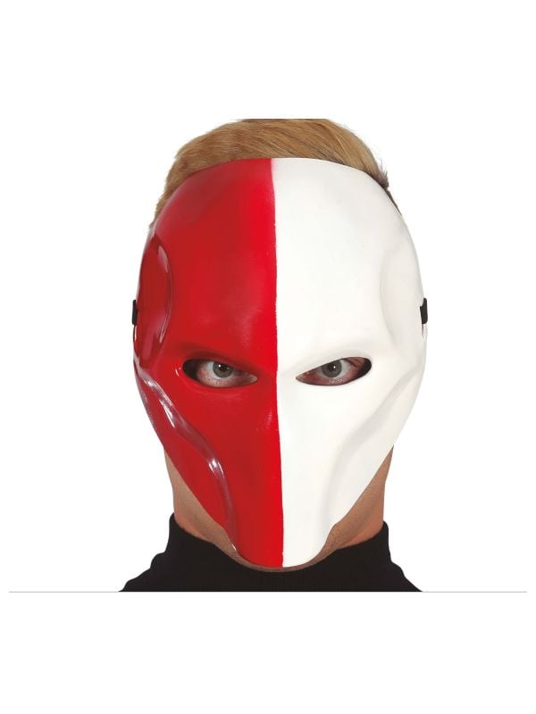 Rood wit assassin masker