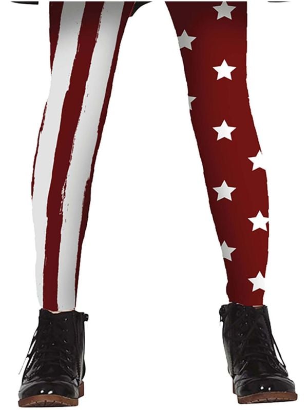 Rood witte Amerika panty meisjes